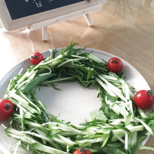 少しの工夫でいつものサラダが華やかにっ♡