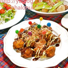 皆大好き☆フープロで簡単♪お好み焼を揚げた!!その名も「OKOボール」