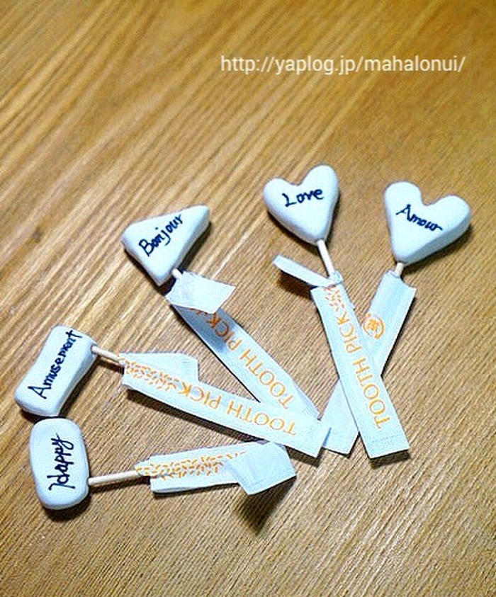 2.乾いたらお好きな字や絵を書く