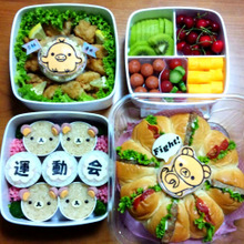 前日準備で朝簡単♪運動会弁当 キャラ弁(リラックマ)