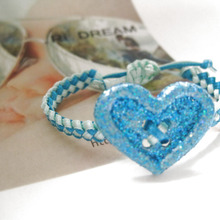 ☆リボンとボタンでブレスレット☆