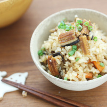 節約レシピ*うなぎが食べたい時の穴子の炊き込みご飯