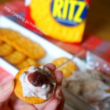 混ぜるだけ!1分で出来る!!大人も子供も大好き☆あんことチーズのディップ♪