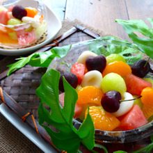 器が主役!?氷の器でひんやり冷たいスペシャルフルーツポンチ☆