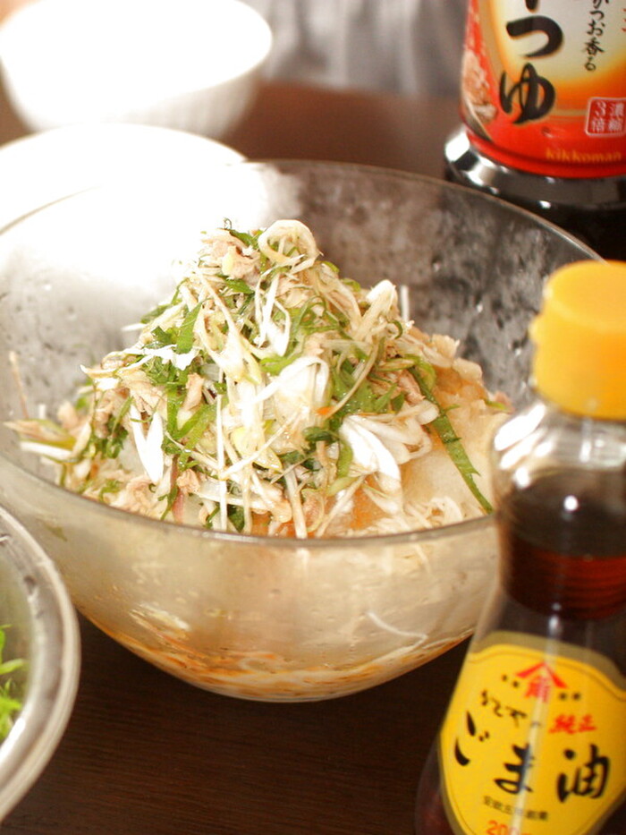 透明器を冷やして清涼感たっぷり☆シンプルだけどさっぱり食べれるぶっかけソーメンレシピ☆