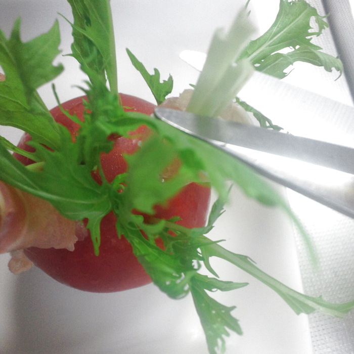 キッチンばさみで・・・