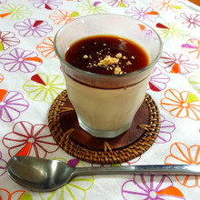 和食な日のデザートに♪黒蜜きなこパンナコッタ