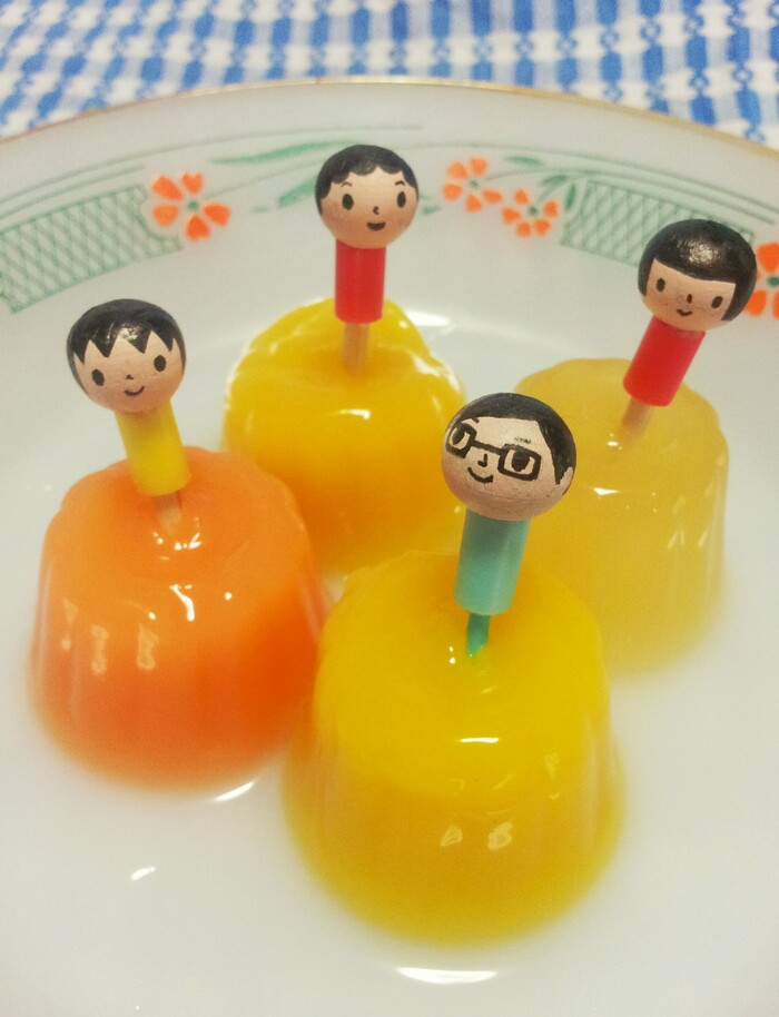 こけし風似顔絵ピックの作り方