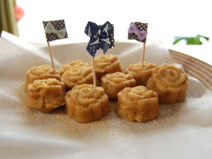 ★レンジで簡単!!"米粉"と"きな粉"のヘルシー和風スイーツ★