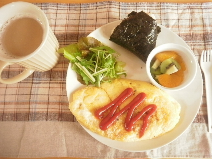 ちょっとひと手間**卵1個でふわふわオムレツ