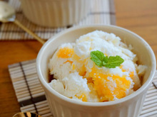 とっても簡単ヘルシー♪ハニーレモン×フローズンヨーグルト