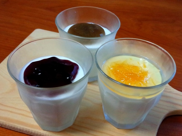 父の日に♪ヨーグルトムース*簡単ジャムソース