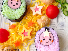 巻きす不要♫『織姫と彦星』の簡単ミニ巻き寿司