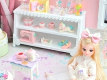 セリアの木製レターボックスをアレンジ♪白い姫家具風シェルフ