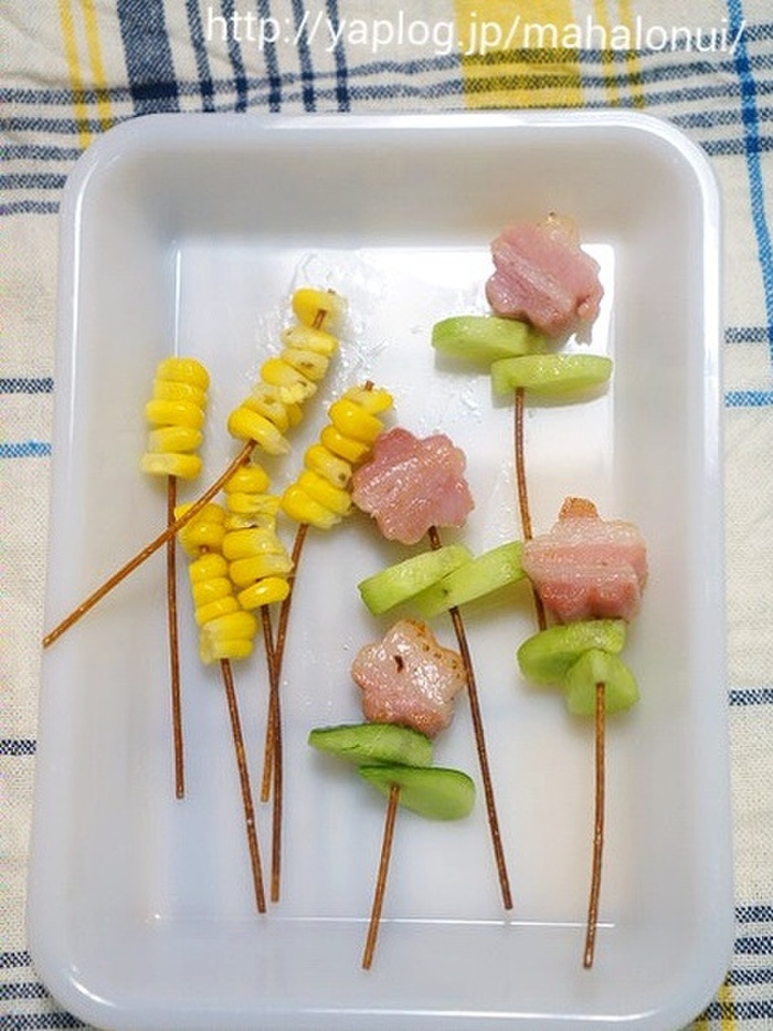 パスタと〇〇で!!丸ごと食べられる♪食いしん坊ピック☆