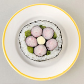 誰でも簡単!デコ巻きずし可愛らしい「小梅」柄