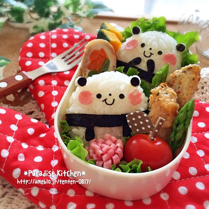 キャラ弁＊ツインズパンダちゃん弁当