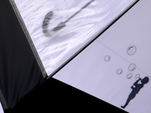 3COINSビニール傘をデコ