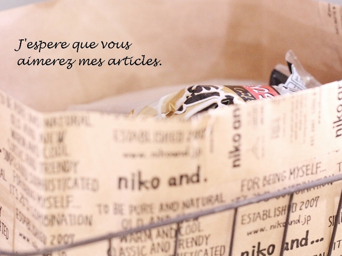 可愛いショップバッグも再利用