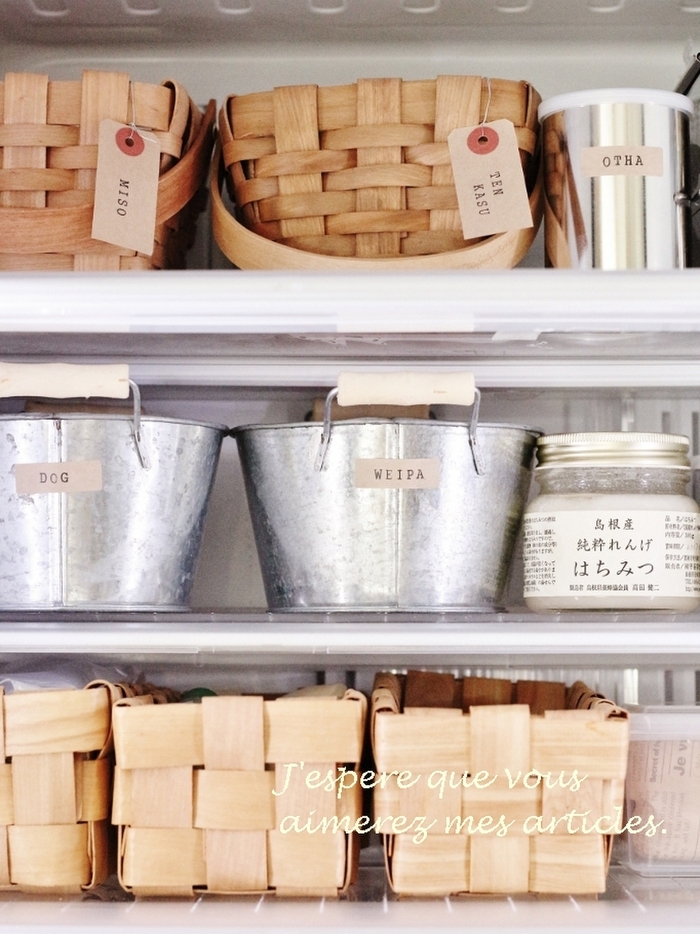 すっきり隠して、中身をしっかりラべリング