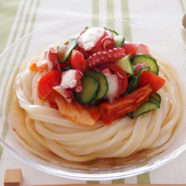 レンジで簡単!3分30秒で完成 「キムたこうどん」