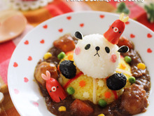 夏だ!カレーだ!ぷかぷか海水浴パンダちゃんのデコカレー