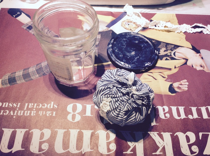 ハギレでクッション部分を作ります。