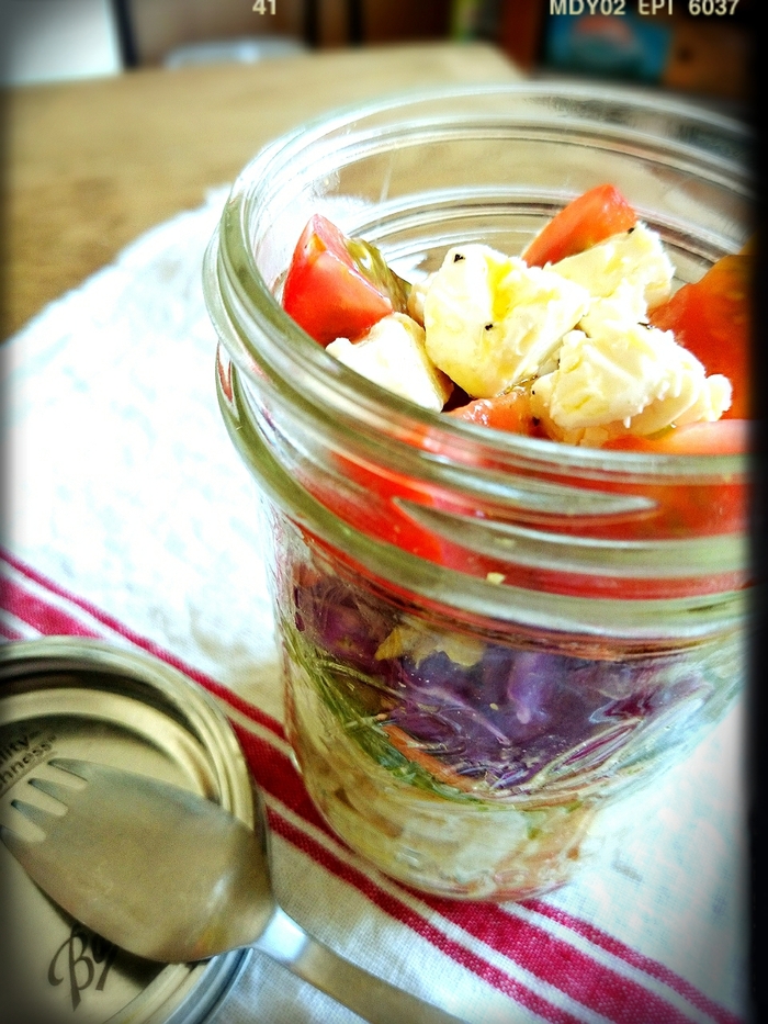 決め手はチーズのオイル漬け❗ジャーde簡単ひんやりパスタ