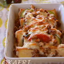 夏野菜と厚揚げのデリ風グラタン