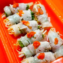 くるっと巻いて、レンジで2分♪さっぱり!一口豚しゃぶ☆