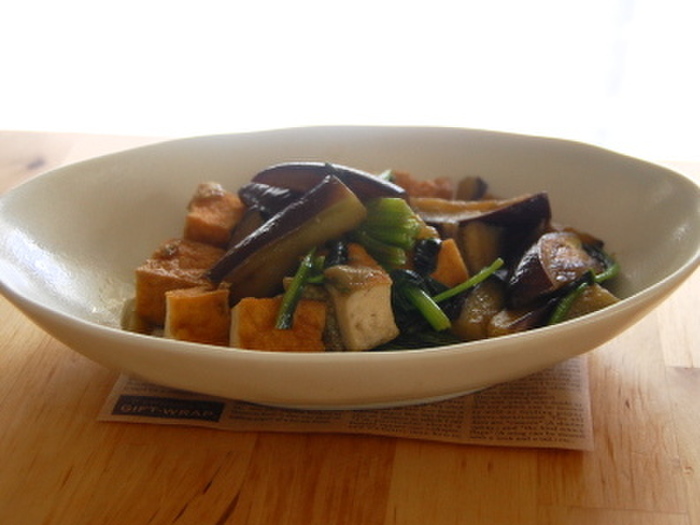 ★超簡単!ココナッツオイルを夕ご飯に♪茄子&厚揚げの南国煮♡★