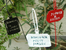 空き缶で簡単☆プレート風ガーデンピック