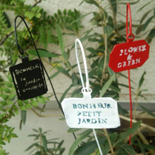 空き缶で簡単☆プレート風ガーデンピック