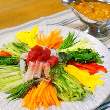 野菜が主役!濃厚ゴマソースで!!ベジカルパッチョ☆