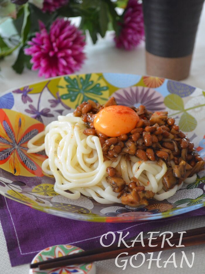 納豆好きさんへ!簡単★納豆味噌の冷やしうどんレシピ