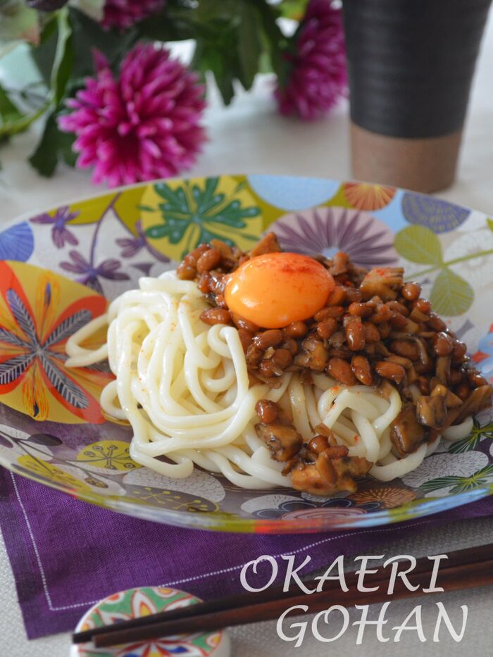 納豆好きさんへ！簡単★納豆味噌の冷やしうどんレシピ