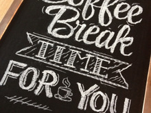 100均グッズでカフェ風黒板♪チョークアートに挑戦!