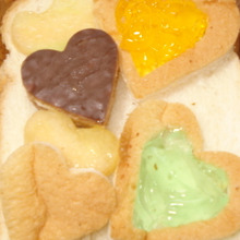 ハートのゼリーパン