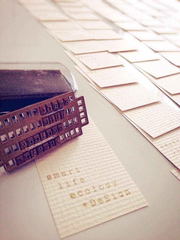 セリアで簡単♪お洒落なショップカード&名刺の作り方