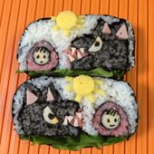 デコおにぎらず「赤ずきんちゃん」