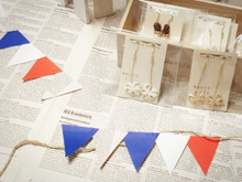 気分はパリジェンヌ♪ Paris風ガーラントを簡単手作り♪