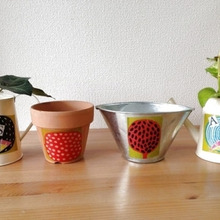 100円容器にデコパージュ♪洋書の切り抜きを使って自分流にデザイン☆