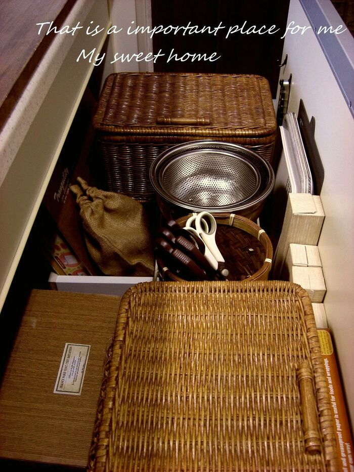 シンク下収納、我が家の収納のコツヽ(^^*)