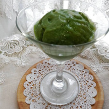 抹茶のお豆腐アイスクリーム