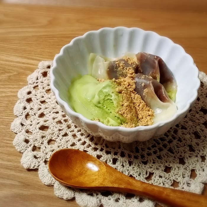 餃子の皮で☆簡単モチモチひんやり和風スイーツ☆