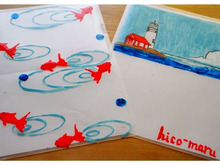 100均ネイルで簡単!オリジナルクリアファイル♪♪