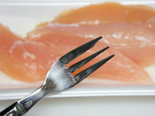 フォークで簡単♪ささみの筋取り