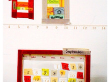 100均の写真立てが!マステで簡単!卓上カレンダーに変身♪