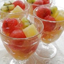 フルーツいっぱいの蜂蜜レモンゼリー