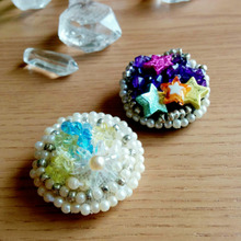 くるみボタンでキラキラヘアゴム☆バザーで人気でした!作り方は意外と簡単♪